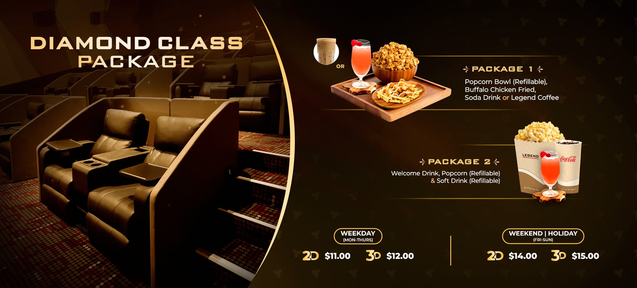 Gold Class Ticket Package